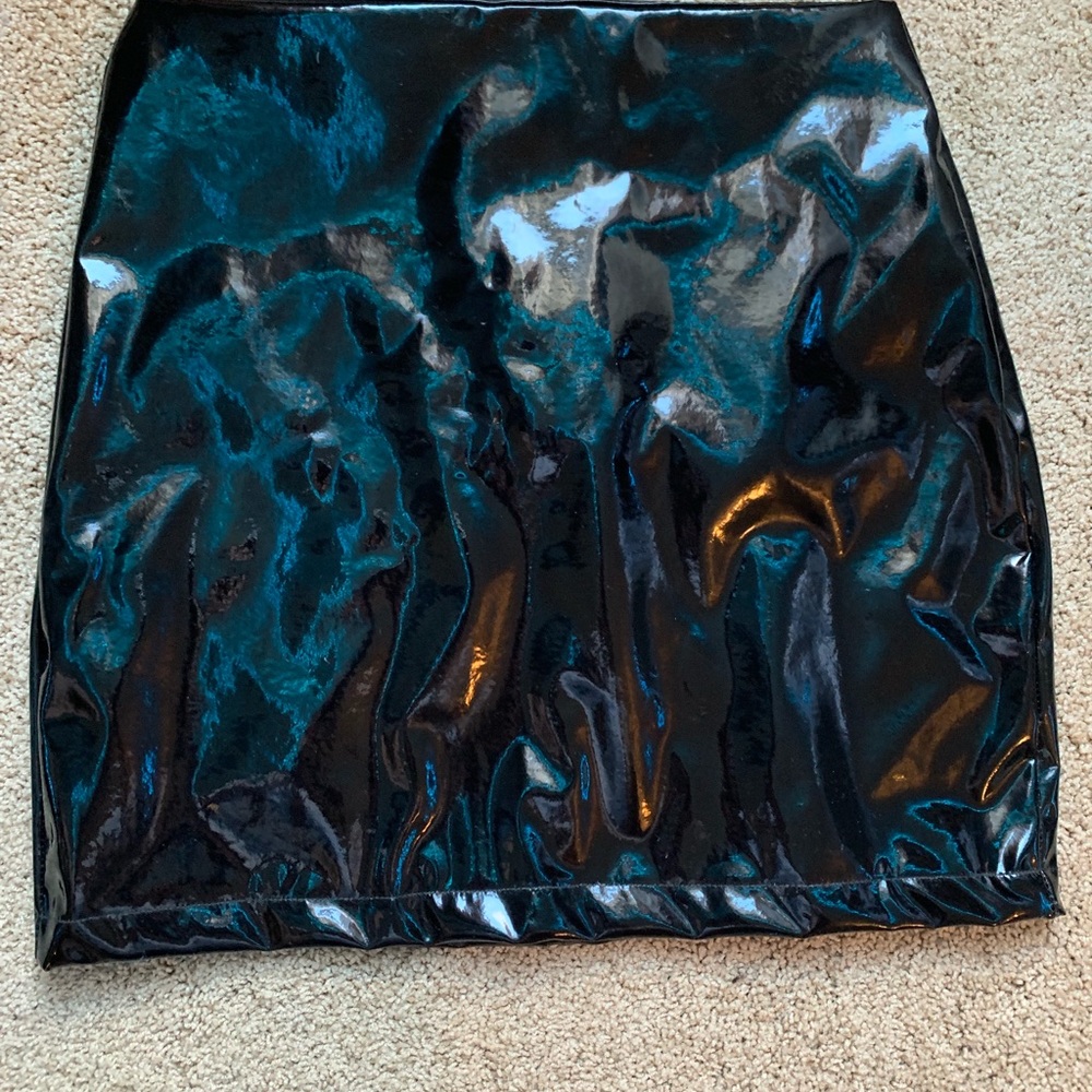 Vinyl Mini Skirt